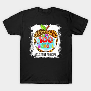 Assistant Principal Life Happy 100Th Day Of School Face Mask T-Shirt